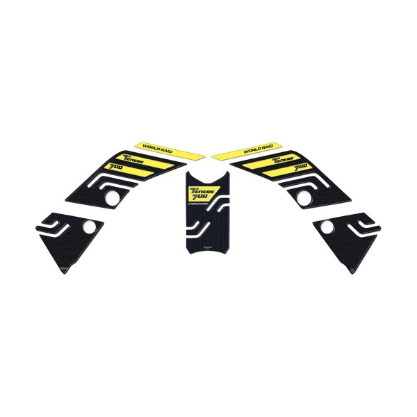 KIT D'AUTOCOLLANTS GEL 3D PROTECTEUR DE RÉSERVOIR MOTO COMPATIBLE AVEC YAMAHA TENERE 700