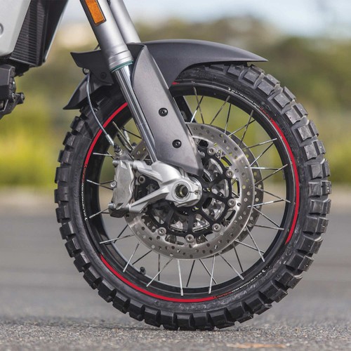 STRISCE CERCHI 17-19" compatibili per MOTO DUCATI MULTISTRADA 1200 ENDURO Rosse