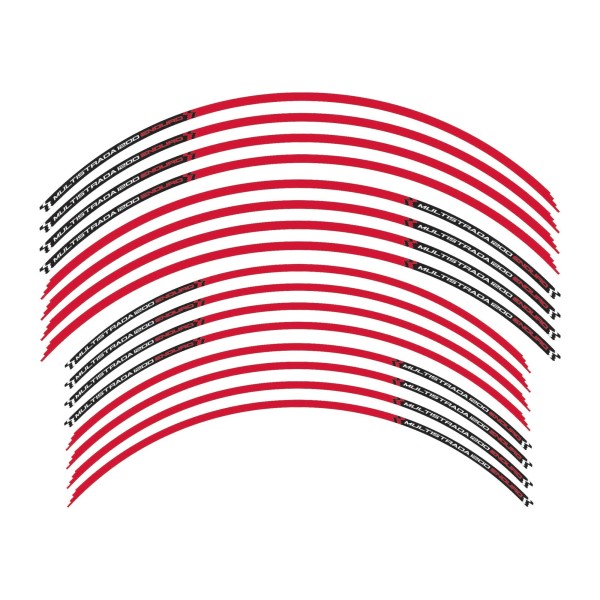 17-19" WHEEL RIMS COMPATIBLE FOR MOTO DUCATI MULTISTRADA 1200 ENDURO Red