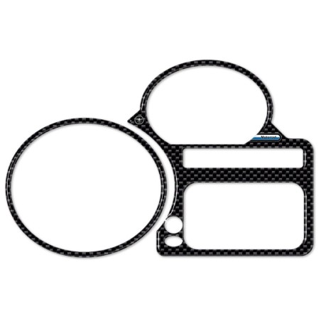 Sticker 3D CARBON LOOK pour tableau de bord compatible avec les motos BMW R1200 S et R1200 ST