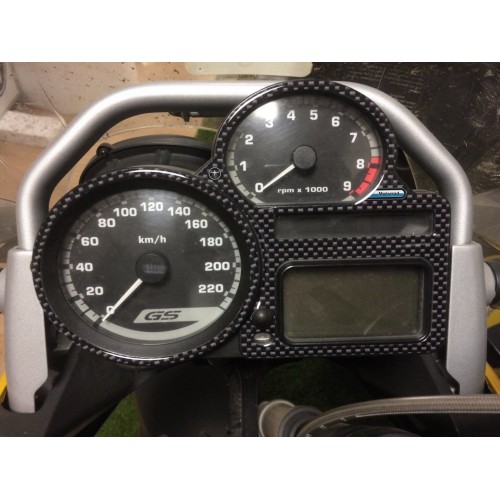 Pegatina 3D CARBON LOOK para salpicadero compatible para motos BMW R1200 S y R1200 ST 2