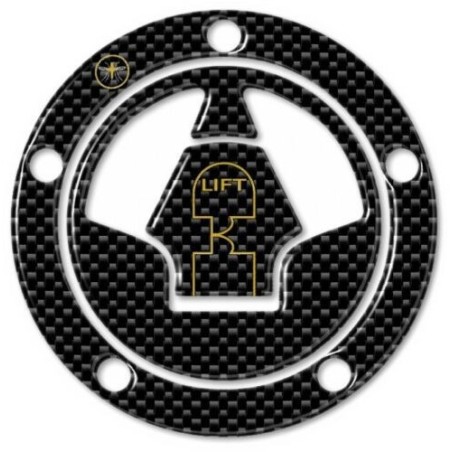 GEL ADHESIVO 3D CARBON GOLD FILLER CAP PROTECTION compatible MOTO KAWASAKI