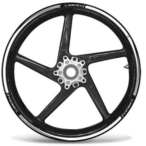 ADHESIVE STRIP KIT compatible for MOTORCYCLE RIMS 17 KAWASAKI Z800 Tuning Stickers