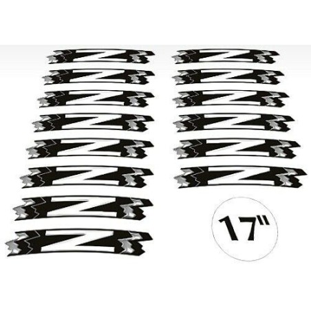 KIT STRISCE ADESIVE compatibili per CERCHI 17 MOTO NAKED KAWASAKI Z GIALLO FLUO