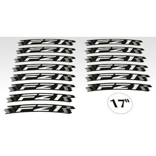 ADHESIVE STRIP KIT kompatibel für 17" MOTORRAD-FELGEN NAKED YAMAHA FZ1 YELLOW FLUO 2