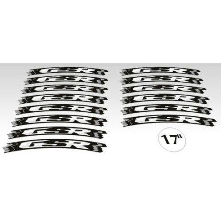 KIT ADHESIVO compatible para llantas 17 SUZUKI GSR - YELLOW FLUO