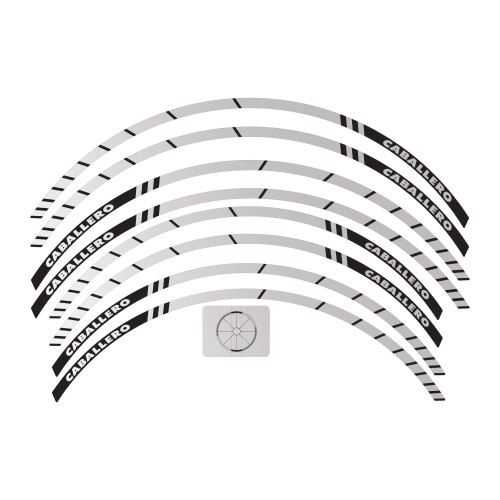 Bandes adhésives pour jantes de moto compatibles avec Fantic Caballero 700 2