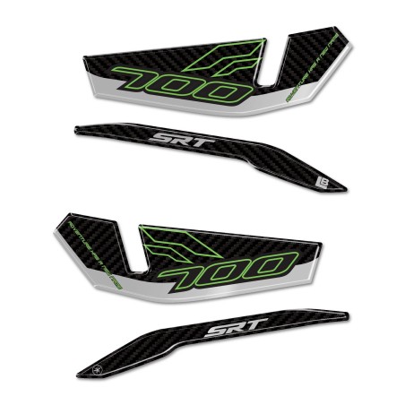 3D Resin Stickers Handguards Motorcycle compatible with QJ Motor SRT 700