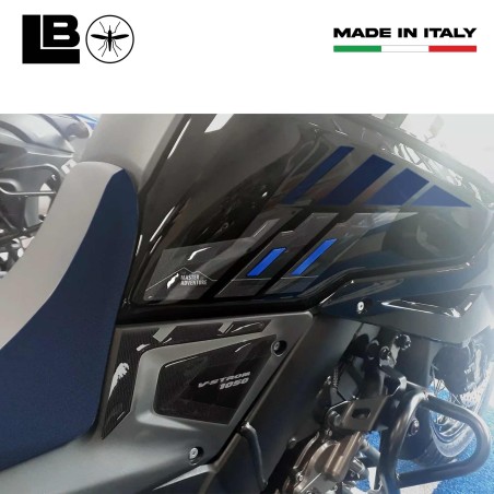 Kit complet d'autocollants 3D compatibles avec la moto Suzuki V-Strom 1050 Bleu