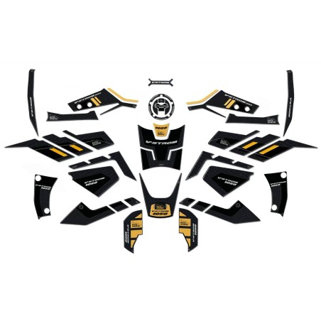 Complete kit 3D stickers protectors compatible with Suzuki V-Strom 1050 Gold motorbike