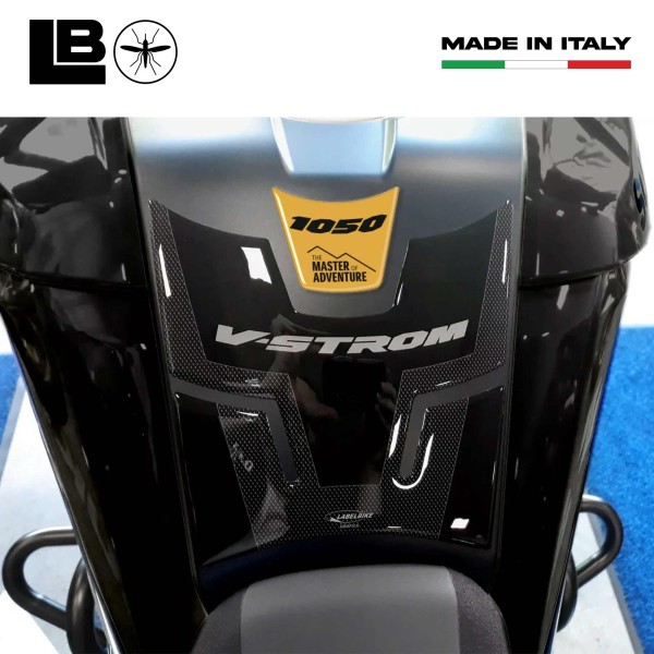 Komplettes Kit 3D-Aufkleber Protektoren kompatibel mit Suzuki V-Strom 1050 Gold Motorrad