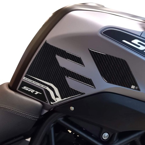 Pegatinas 3D Protectores laterales del tanque de la motocicleta compatible con QJ Motor SRT 700