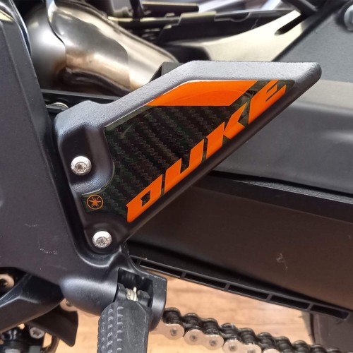 Adesivi 3D Protezioni Battitacco moto compatibili con KTM 990 Duke 2024-2025