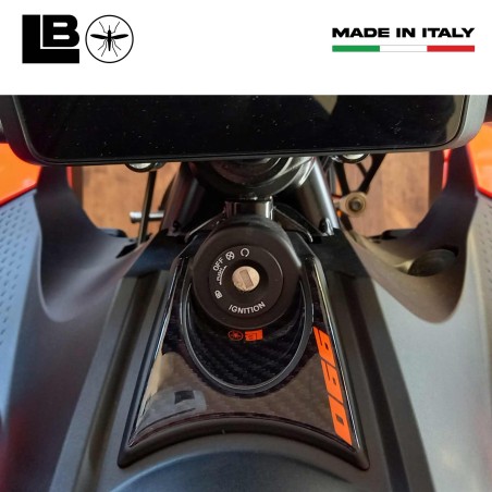 Adesivo 3D Protezione Zona Chiave Moto compatibile con KTM 990 Duke 2024-2025