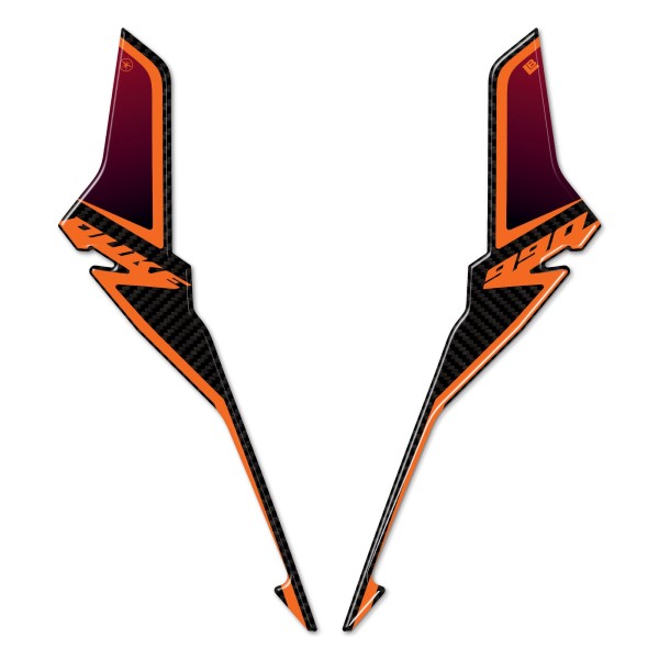 Adesivi 3D Protezioni Muso Frontale moto compatibili con KTM 990 Duke 2024-2025