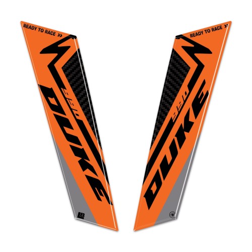 Adesivi 3D Parasteli Parafango moto compatibili con KTM 990 Duke 2024-2025 2