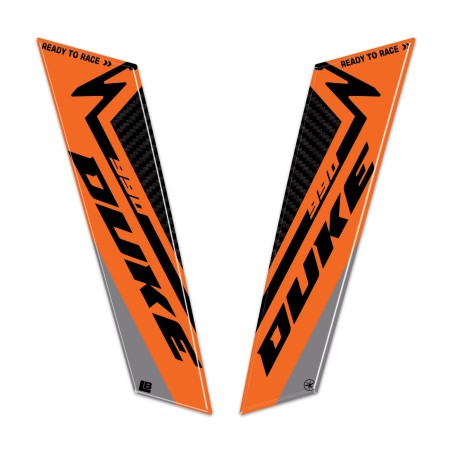 Adesivi 3D Parasteli Parafango moto compatibili con KTM 990 Duke 2024-2025