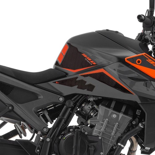 Adesivi 3D compatibili con KTM 990 Duke 2024-2025 Protezioni laterali serbatoio