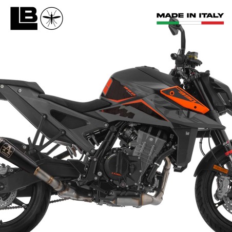 Adesivi 3D compatibili con KTM 990 Duke 2024-2025 Protezioni laterali serbatoio