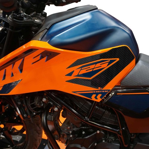 Stickers 3D Protections latérales de réservoir compatibles avec KTM 125 Duke 2024-2025