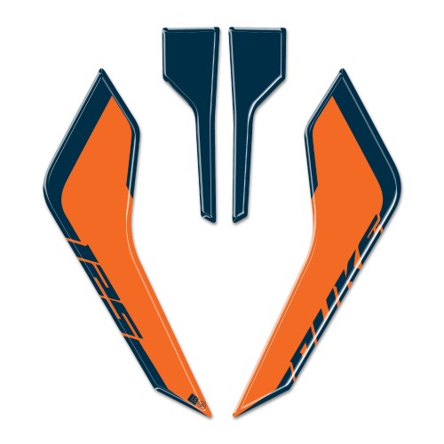 Adesivi 3D Protezioni Muso Frontale moto compatibili con KTM Duke 125 2024-2025 2