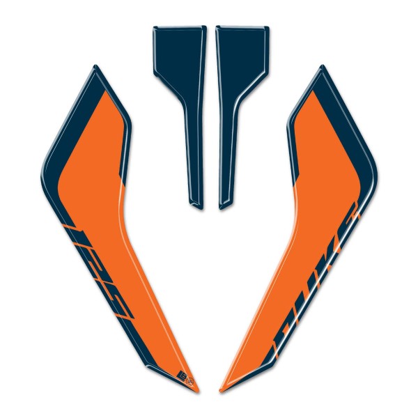 Pegatinas 3D Front Face Protectors moto compatible con KTM Duke 125 2024-2025