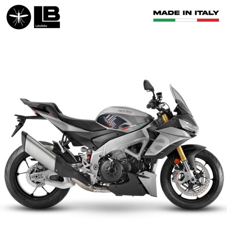 Adesivi 3D Protezioni Laterali serbatoio moto compatibili con Aprilia Tuono V4