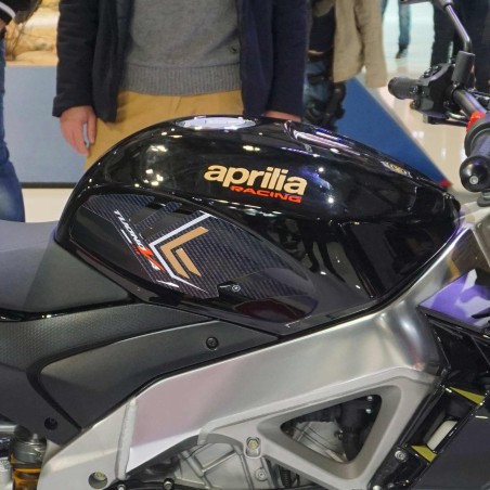 Adesivi 3D Protezioni Laterali serbatoio moto compatibili con Aprilia Tuono V4