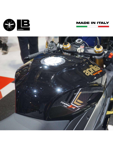 Adesivi 3D Protezioni Laterali serbatoio moto compatibili con Aprilia Tuono V4