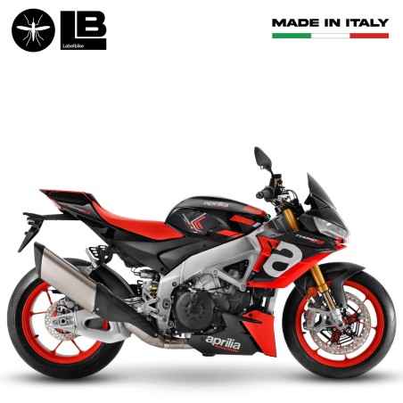 Adesivi 3D Protezioni Laterali serbatoio moto compatibili con Aprilia Tuono V4