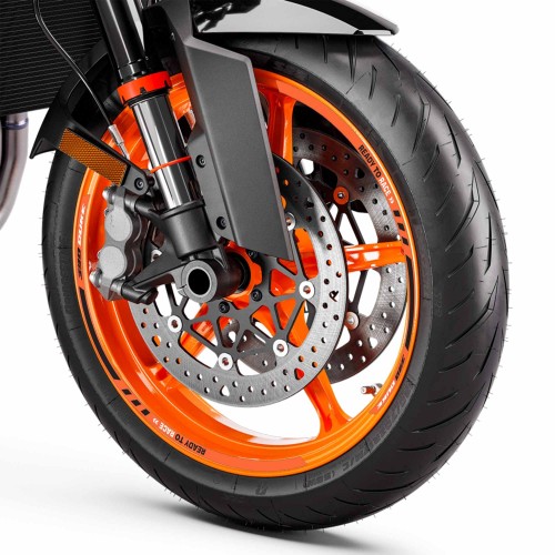 Motorrad-Radaufkleber Streifen kompatibel mit KTM Duke 390