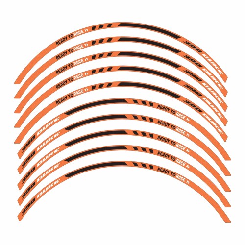 Strisce adesive per cerchi ruote adesivi moto compatibili con KTM Duke 390 2