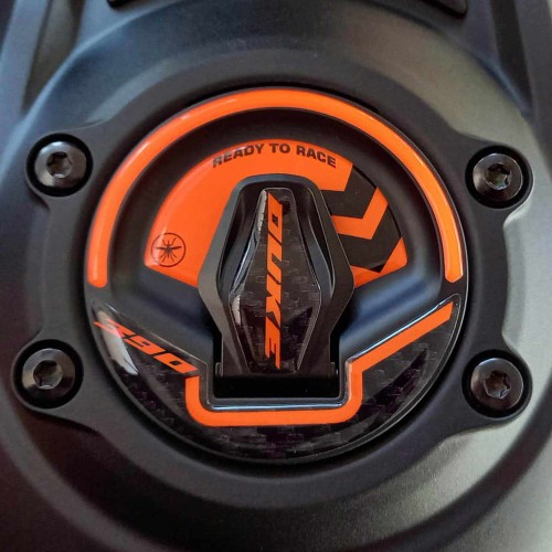 Stickers 3D bouchon de réservoir clé moto compatible avec KTM 390 Duke 2024-2025