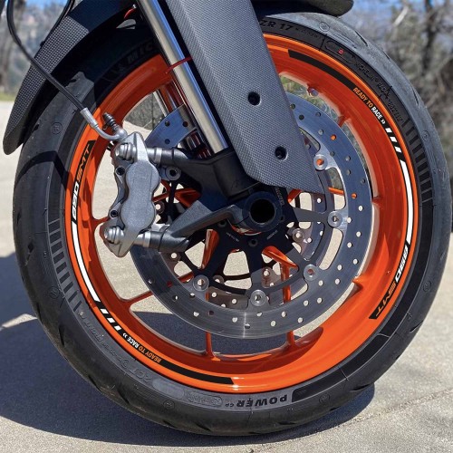 Strisce adesive per cerchi ruote adesivi moto compatibili con KTM 890 SMT 2025