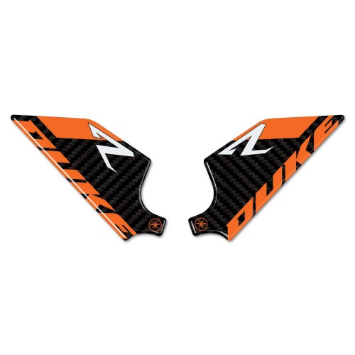 Motorbike heel protectors 3D stickers compatible with KTM 990 Duke R 2025 2