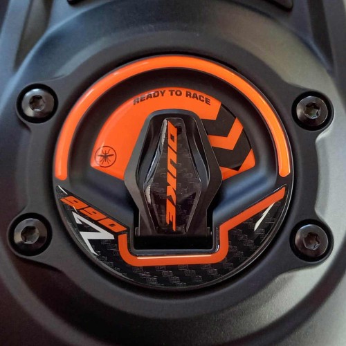 Adesivo Gel 3D Tappo serbatoio moto compatibile con KTM 990 Duke R 2025