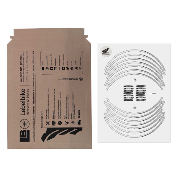 Adhesivos para llantas 17" Licencia Oficial Honda - Blanco