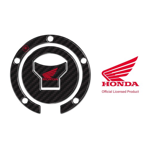 Adesivo Honda Protezione tappo serbatoio moto a 5 fori - Logo Honda Rosso 2