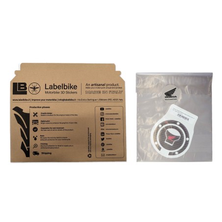 Adesivo Honda Protezione tappo serbatoio moto a 5 fori - Logo Honda Rosso