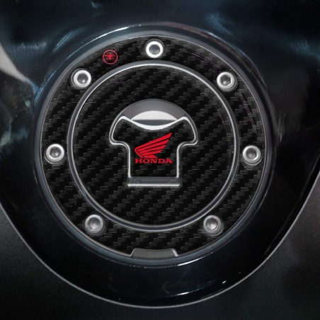 Adesivo Honda Protezione tappo serbatoio moto a 7 fori - Logo Honda Rosso