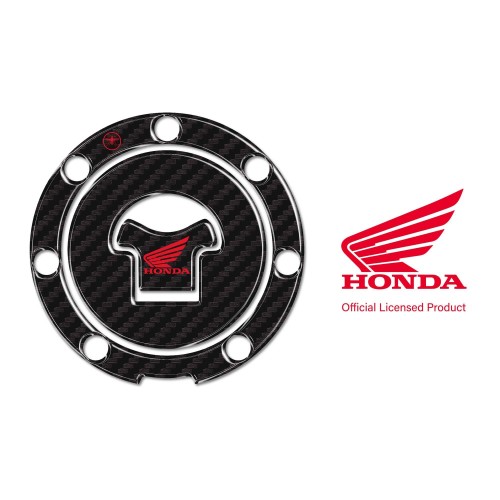 Adesivo Honda Protezione tappo serbatoio moto a 7 fori - Logo Honda Rosso 2