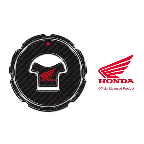 Honda Aufkleber Motorrad Tankdeckelschutz ohne Löcher - Rotes Honda Logo 2