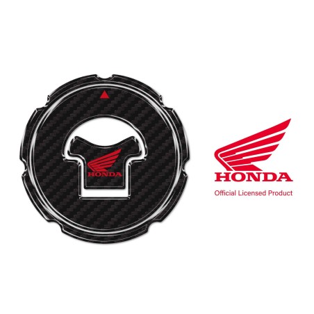 Honda Aufkleber Motorrad Tankdeckelschutz ohne Löcher - Rotes Honda Logo