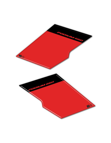 Adesivi 3D Protezioni Laterali moto compatibili con Aprilia Tuareg 660 Podium