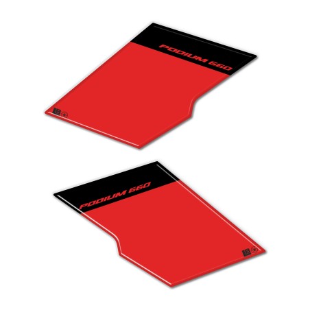 Adesivi 3D Protezioni Laterali moto compatibili con Aprilia Tuareg 660 Podium