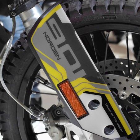 Hohe Flügel Aufkleber Motorrad kompatibel mit Husqvarna Norden 901 2024