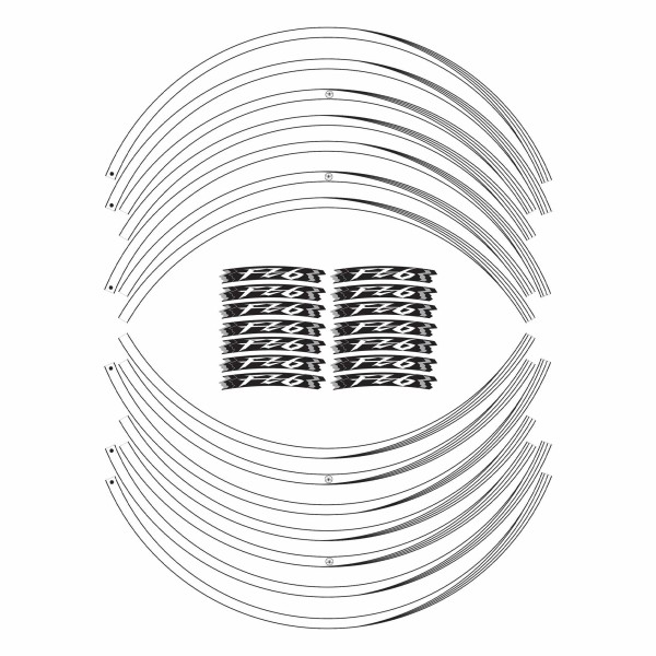 Pegatinas adhesivas para llantas de 17 "Motocicleta compatible con Yamaha FZ6