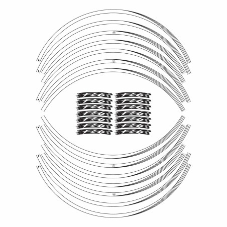 Pegatinas adhesivas para llantas de 17 "Motocicleta compatible con Yamaha FZ6