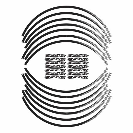 Stickers adhésifs pour jantes 17" compatibles avec Yamaha FZ6