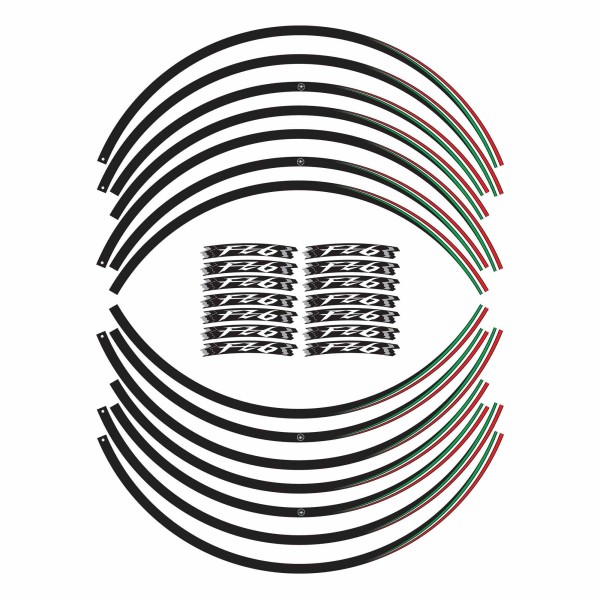 Pegatinas adhesivas para llantas de 17 "Motocicleta compatible con Yamaha FZ6